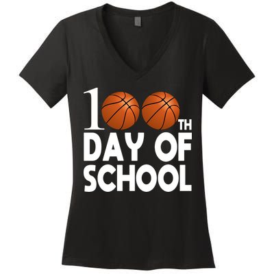 100th Days Of School Women's V-Neck T-Shirt