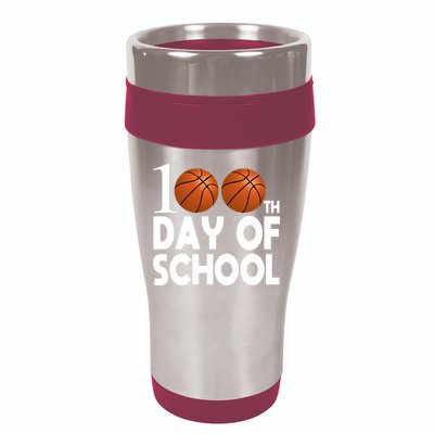 100th Days Of School 16oz Travel Tumbler