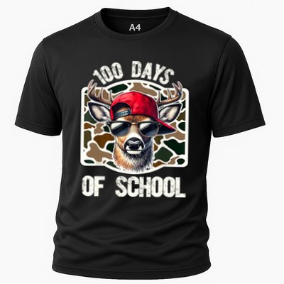 100 Days Of School Deer Hunting Deer Camo Hunter Performance Shirt