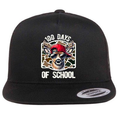 100 Days Of School Deer Hunting Deer Camo Hunter Flatbill Hat