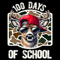 100 Days Of School Deer Hunting Deer Camo Hunter 16 in Basic Backpack