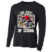 100 Days Of School Deer Hunting Deer Camo Hunter Cooling Performance Long Sleeve Crew