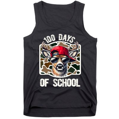 100 Days Of School Deer Hunting Deer Camo Hunter Tank Top