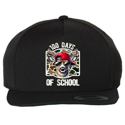 100 Days Of School Deer Hunting Deer Camo Hunter Wool Snapback Cap