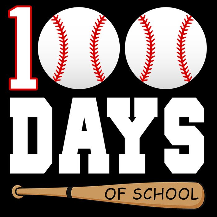 100 Days Of School Baseball Bat And Ball Cooling Performance Crew T-Shirt