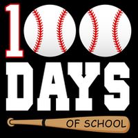 100 Days Of School Baseball Bat And Ball Impact Tech Backpack
