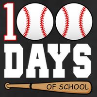 100 Days Of School Baseball Bat And Ball Adult Drive Performance Visor