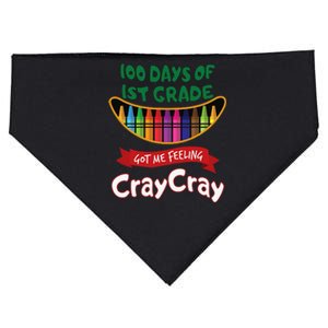 100 Days Of 1st Grade Got Me Feeling Cray Cray USA-Made Doggie Bandana