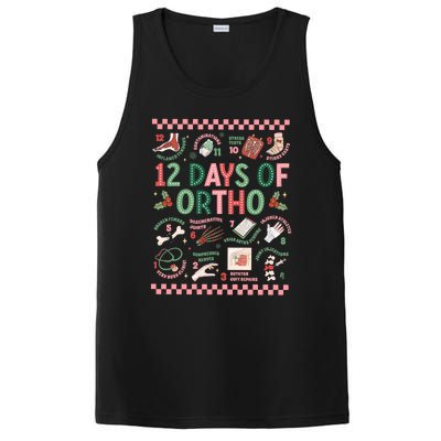 12 Days Of Ortho Christmas Orthopedic Team Winter Holiday Funny Gift PosiCharge Competitor Tank