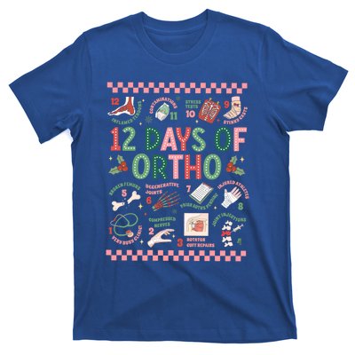 12 Days Of Ortho Christmas Orthopedic Team Winter Holiday Funny Gift T-Shirt