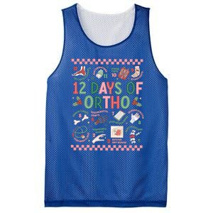 12 Days Of Ortho Christmas Orthopedic Team Winter Holiday Funny Gift Mesh Reversible Basketball Jersey Tank