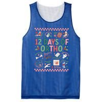 12 Days Of Ortho Christmas Orthopedic Team Winter Holiday Funny Gift Mesh Reversible Basketball Jersey Tank