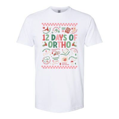 12 Days Of Ortho Christmas Orthopedic Team Winter Holiday Funny Gift Softstyle CVC T-Shirt