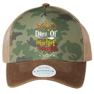 100 Days Of Mischief Managed 100th Day Of School Legacy Tie Dye Trucker Hat