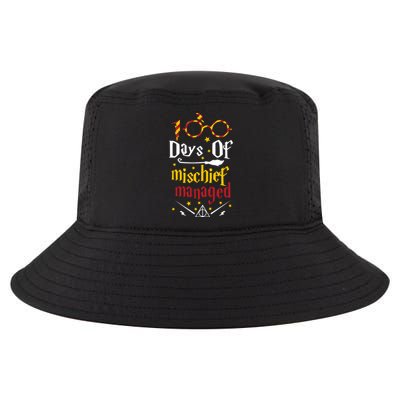 100 Days Of Mischief Managed 100th Day Of School Cool Comfort Performance Bucket Hat