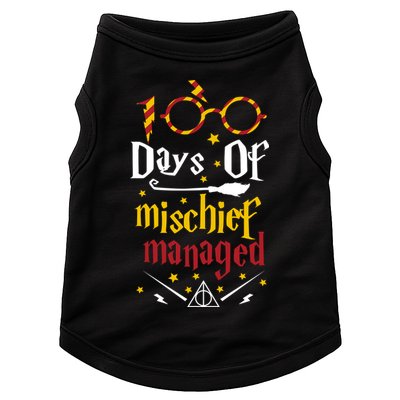 100 Days Of Mischief Managed 100th Day Of School Doggie Tank