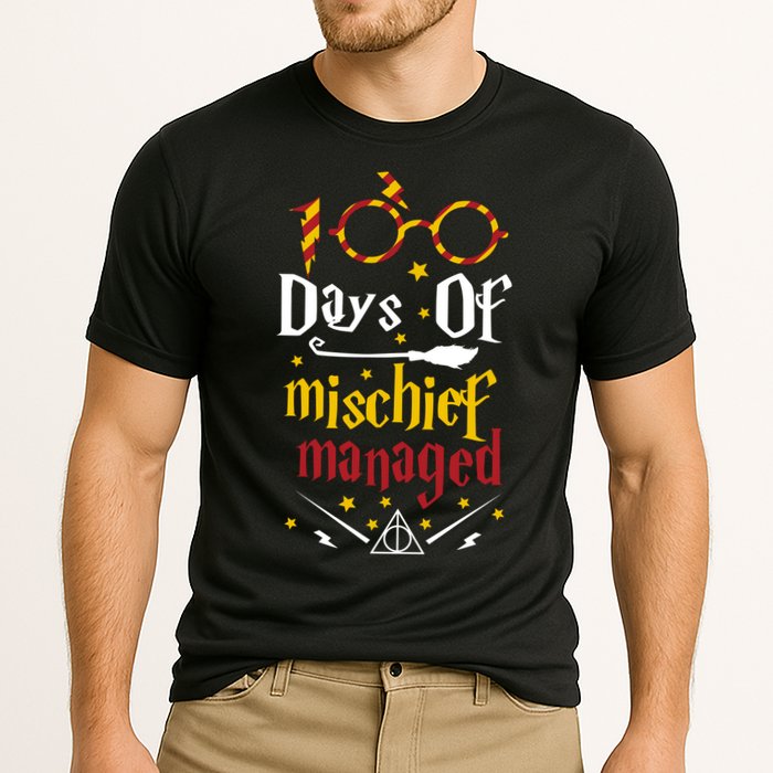 100 Days Of Mischief Managed 100th Day Of School Performance Shirt