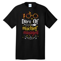 100 Days Of Mischief Managed 100th Day Of School Tall T-Shirt