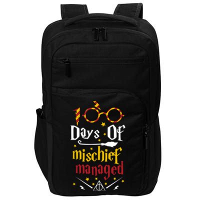 100 Days Of Mischief Managed 100th Day Of School Impact Tech Backpack