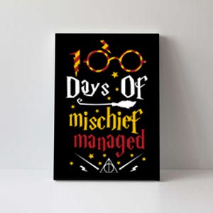 100 Days Of Mischief Managed 100th Day Of School Canvas