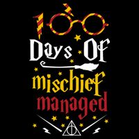 100 Days Of Mischief Managed 100th Day Of School Flatbill Hat