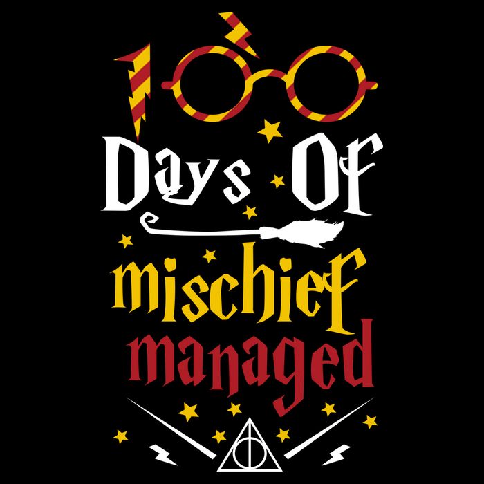 100 Days Of Mischief Managed 100th Day Of School Flatbill Hat