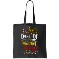 100 Days Of Mischief Managed 100th Day Of School Tote Bag