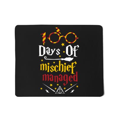 100 Days Of Mischief Managed 100th Day Of School Mousepad