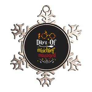 100 Days Of Mischief Managed 100th Day Of School Metallic Star Ornament