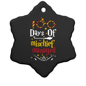 100 Days Of Mischief Managed 100th Day Of School Ceramic Star Ornament