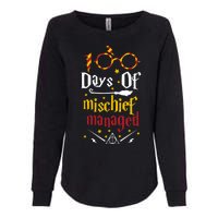 100 Days Of Mischief Managed 100th Day Of School Womens California Wash Sweatshirt