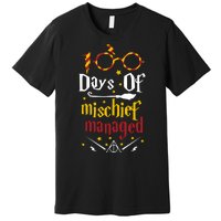 100 Days Of Mischief Managed 100th Day Of School Premium T-Shirt