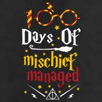100 Days Of Mischief Managed 100th Day Of School 25L Jumbo Tote