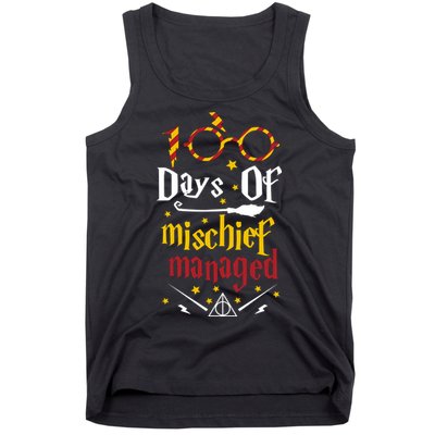 100 Days Of Mischief Managed 100th Day Of School Tank Top