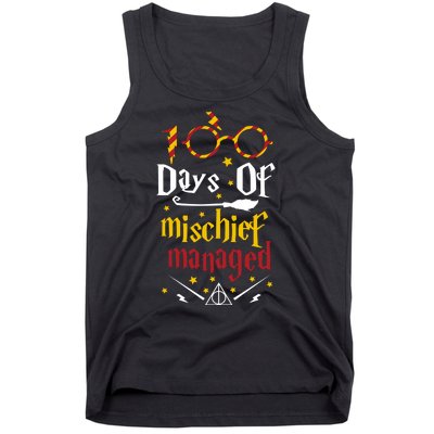 100 Days Of Mischief Managed 100th Day Of School Tank Top