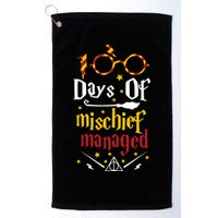 100 Days Of Mischief Managed 100th Day Of School Golf Towel