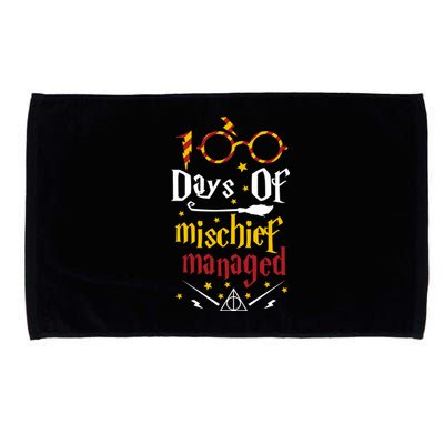 100 Days Of Mischief Managed 100th Day Of School Microfiber Hand Towel