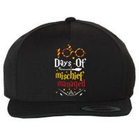 100 Days Of Mischief Managed 100th Day Of School Wool Snapback Cap