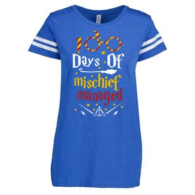 100 Days Of Mischief Managed 100th Day Of School Enza Ladies Jersey Football T-Shirt