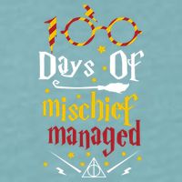 100 Days Of Mischief Managed 100th Day Of School Sueded Cloud Jersey T-Shirt