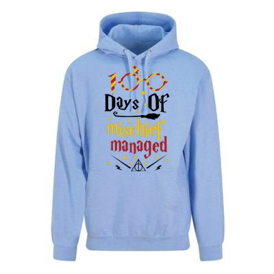 100 Days Of Mischief Managed 100th Day Of School Unisex Surf Hoodie