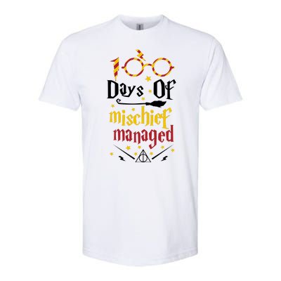 100 Days Of Mischief Managed 100th Day Of School Softstyle CVC T-Shirt