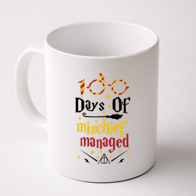 100 Days Of Mischief Managed 100th Day Of School Coffee Mug