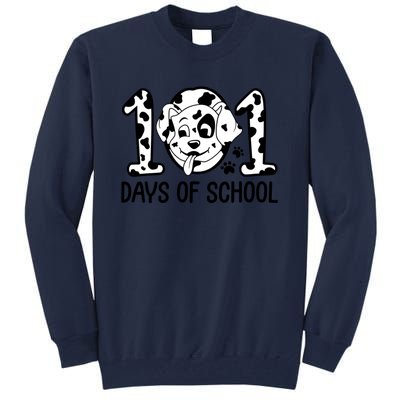 101 Days Of School Dalmatian Dog Funny School Tall Sweatshirt