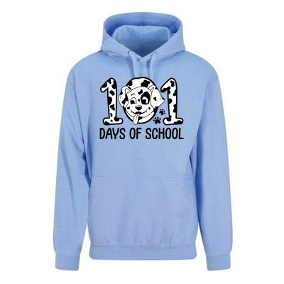 101 Days Of School Dalmatian Dog Funny School Unisex Surf Hoodie