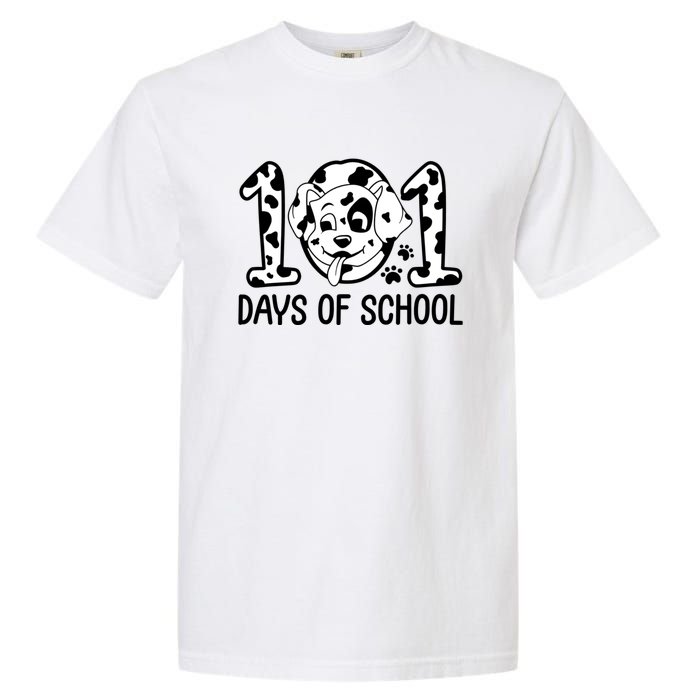 101 Days Of School Dalmatian Dog Funny School Garment-Dyed Heavyweight T-Shirt