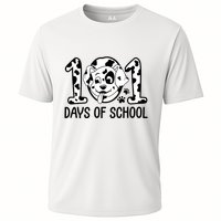 101 Days Of School Dalmatian Dog Funny School Cooling Performance Crew T-Shirt