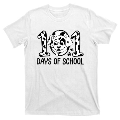 101 Days Of School Dalmatian Dog Funny School T-Shirt