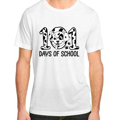 101 Days Of School Dalmatian Dog Funny School Adult ChromaSoft Performance T-Shirt