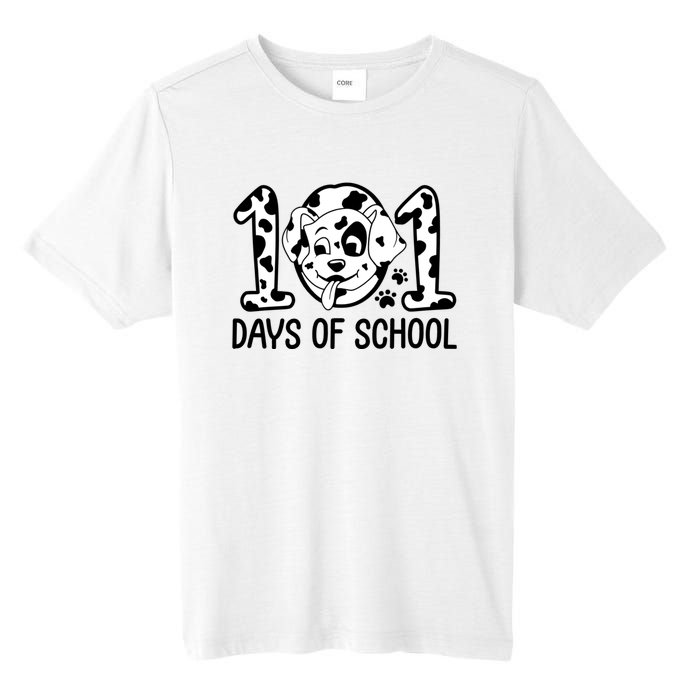 101 Days Of School Dalmatian Dog Funny School Tall Fusion ChromaSoft Performance T-Shirt